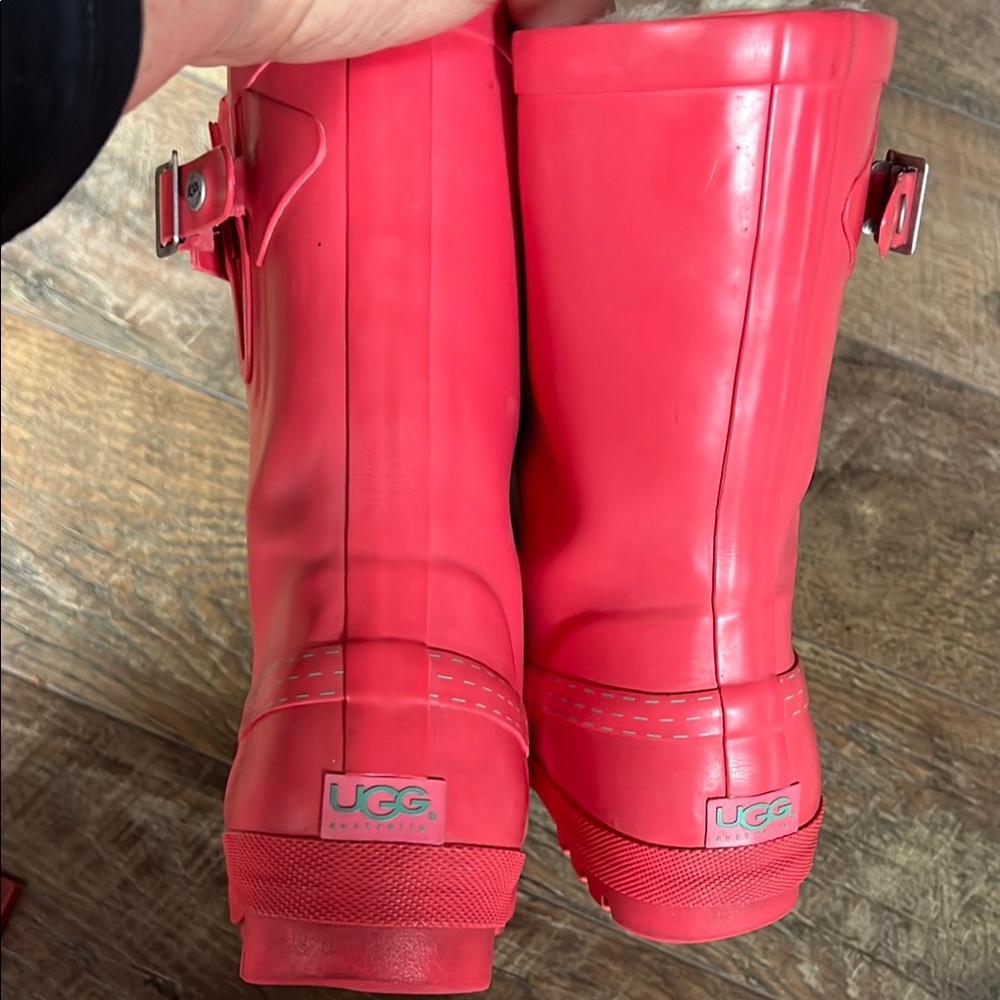 UGG Pink Rain Boots